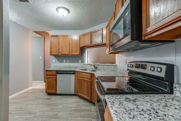 Interior, Kitchen, Wood Texture Flooring