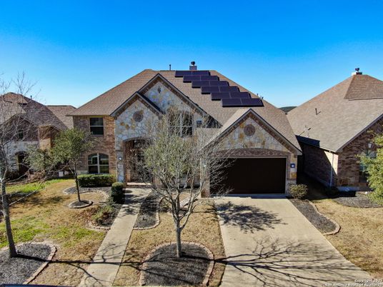 Attached, Exterior, Facade, Brick Facade, Solar Panels, French Provincial