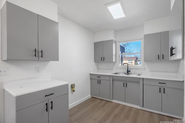 Interior, Kitchen, Wood Texture Flooring