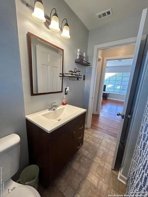 Bathroom, Interior, Wood Texture Flooring