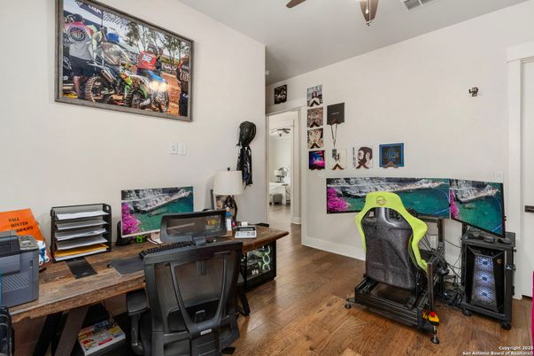 Home Office, Interior, Wood Texture Flooring