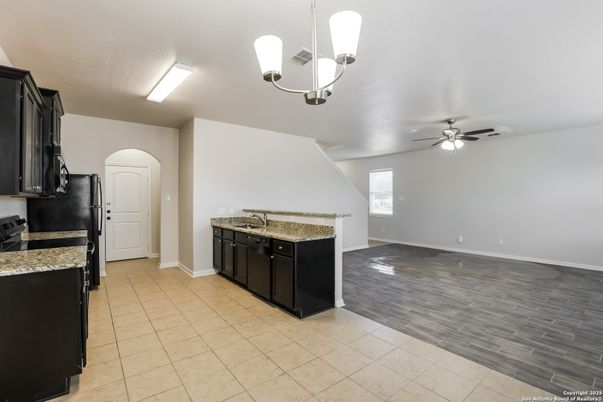 Interior, Kitchen, Wood Texture Flooring