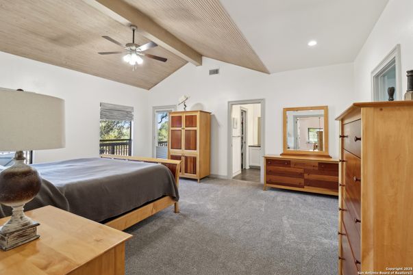 Bedroom, Interior, Recessed Lighting, Wooden Beams, Wooden Ceilings