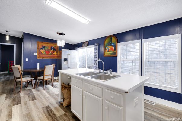 Dining room, Interior, Kitchen, Pendant Lights, Wood Texture Flooring