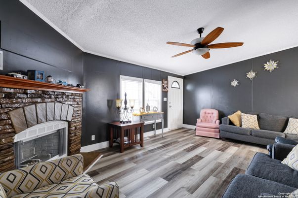 Fireplace, Interior, Living room, Wood Texture Flooring
