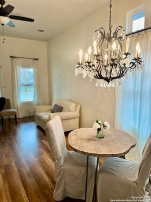 Chandelier, Dining room, Interior, Living room, Wood Texture Flooring