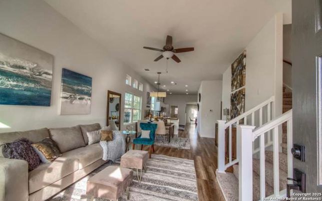 Dining room, Interior, Kitchen, Living room, Pendant Lights, Recessed Lighting, Wood Texture Flooring
