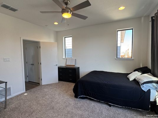 Bedroom, Interior, Recessed Lighting