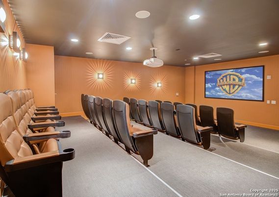 Home Theatre Room, Interior, Projection Screen, Recessed Lighting, Theatre Room
