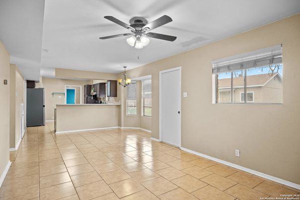 Chandelier, Empty room, Interior, Kitchen