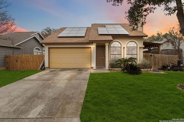 Attached, Exterior, Facade, Solar Panels, Ranch