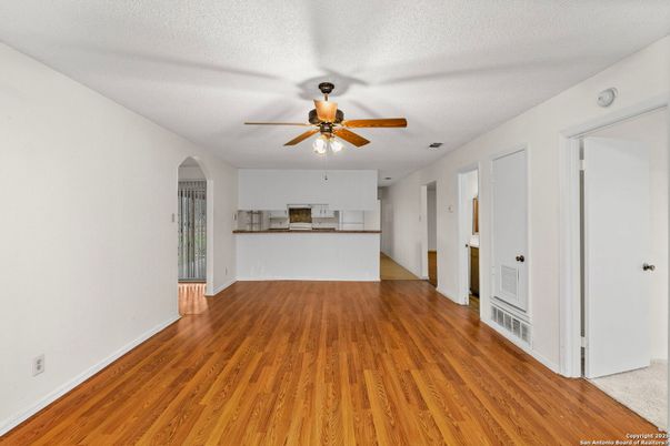 Empty room, Interior, Kitchen, Wood Texture Flooring