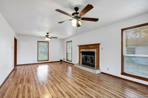 Empty room, Fireplace, Interior, Wood Texture Flooring