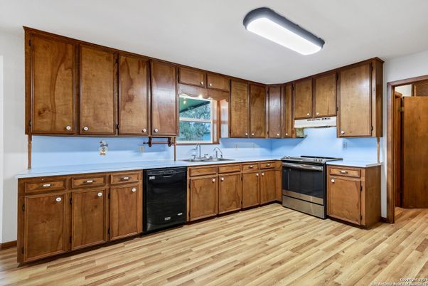 Interior, Kitchen, Wood Texture Flooring