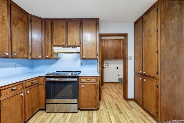 Interior, Kitchen, Wood Texture Flooring