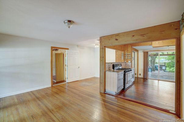 Empty room, Interior, Kitchen, Wood Texture Flooring