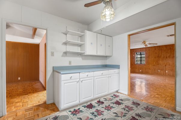 Interior, Kitchen, Wood Texture Flooring
