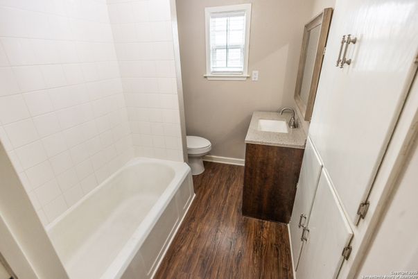 Bathroom, Interior, Wood Texture Flooring
