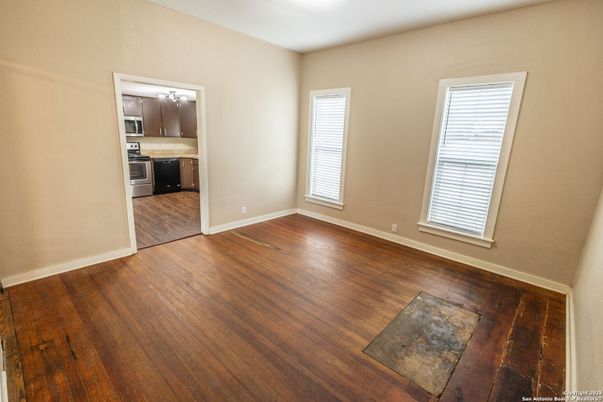 Empty room, Interior, Kitchen, Wood Texture Flooring