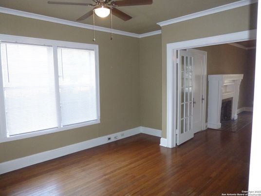 Empty room, Fireplace, Interior, Wood Texture Flooring