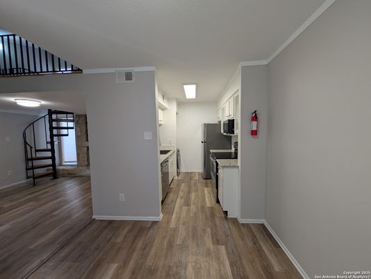 Interior, Kitchen, Wood Texture Flooring