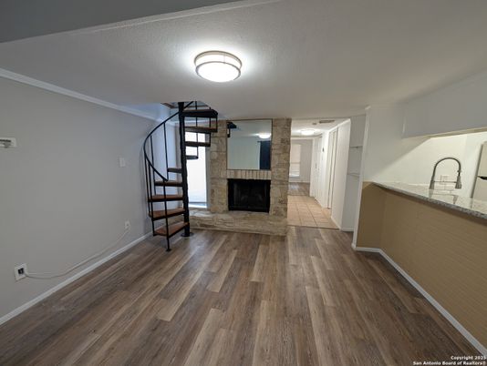 Fireplace, Interior, Wood Texture Flooring