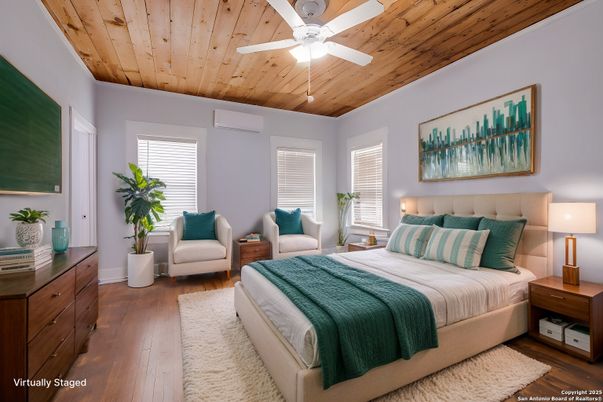 Bedroom, Interior, Wooden Ceilings, Wood Texture Flooring