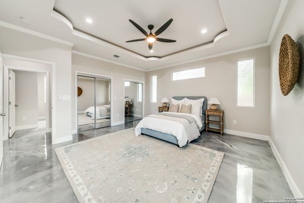 Bedroom, Interior, Recessed Lighting