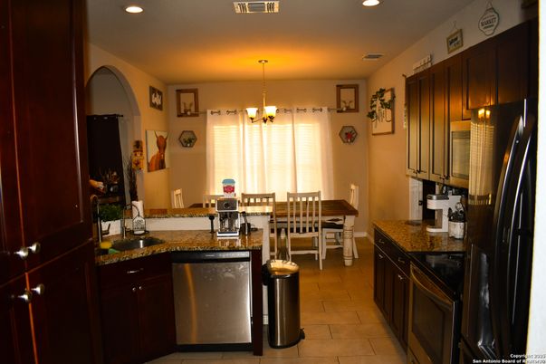 Chandelier, Dining room, Interior, Kitchen, Recessed Lighting