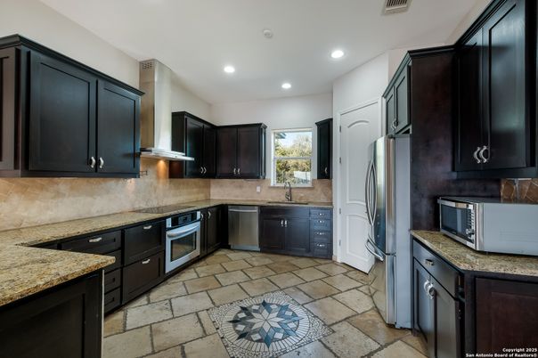 Interior, Kitchen, Recessed Lighting, Stainless Steel Appliances
