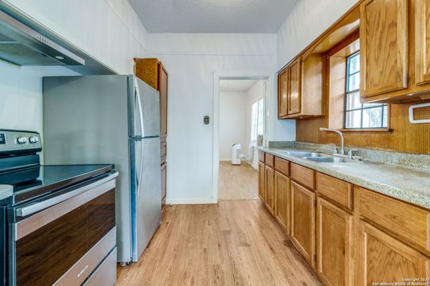 Interior, Kitchen, Wood Texture Flooring