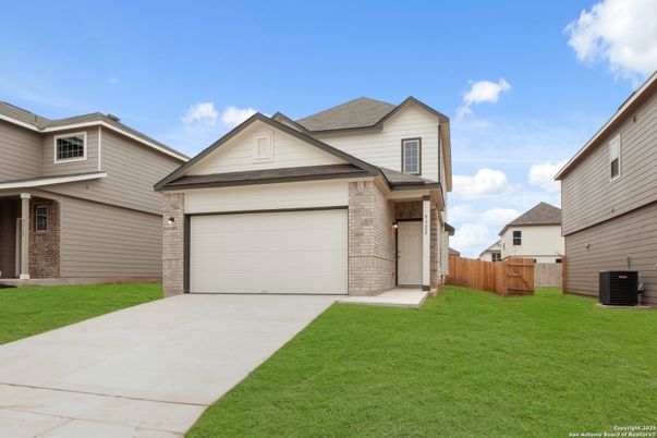 Attached, Exterior, Facade, Brick Facade, American Craftsman