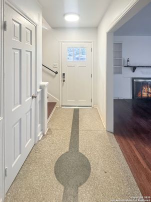 Fireplace, Interior, Wood Texture Flooring