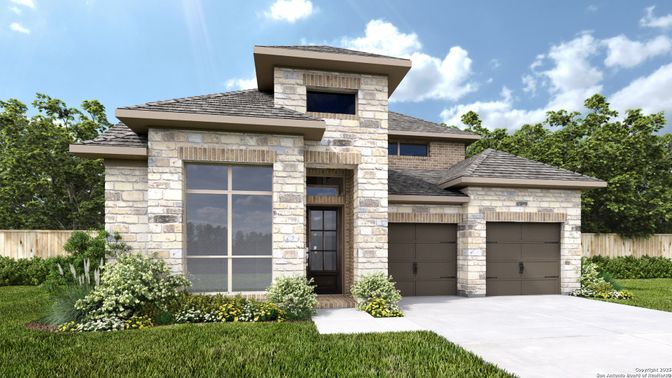 Attached, Exterior, Facade, Brick Traditional