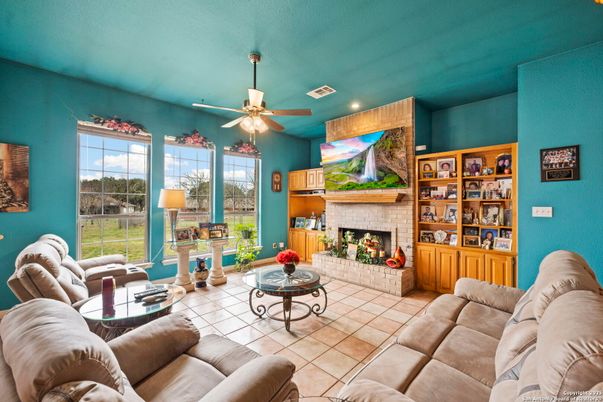 Fireplace, Interior, Living room, Recessed Lighting