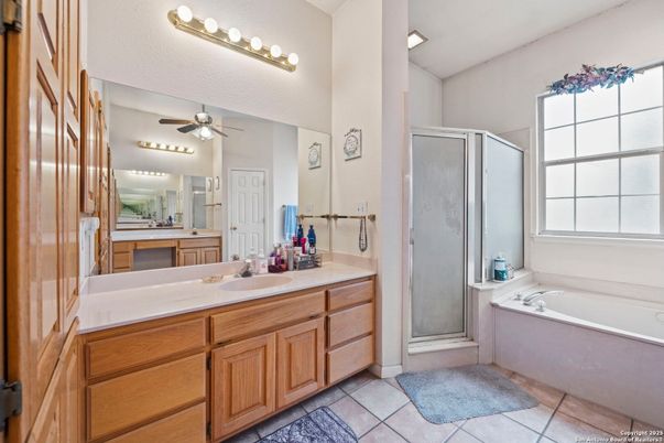 Bathroom, Dual Sink Vanities, Glass Shower, Interior