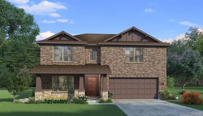 Attached, Exterior, Facade, Brick Traditional