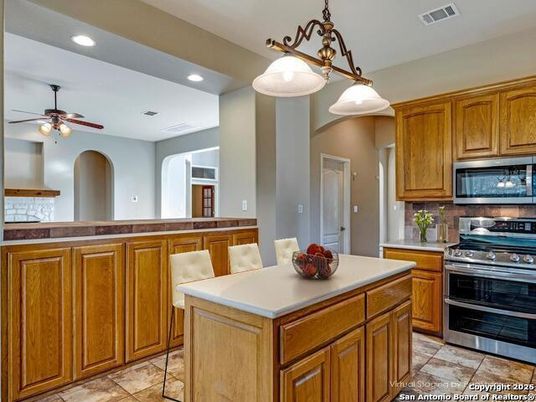 Interior, Kitchen, Pendant Lights, Recessed Lighting, Stainless Steel Appliances