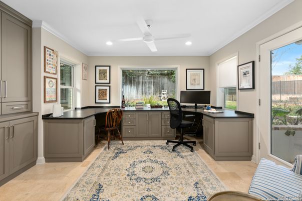 Home Office, Interior, Recessed Lighting