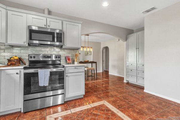 Interior, Kitchen, Pendant Lights, Recessed Lighting, Stainless Steel Appliances