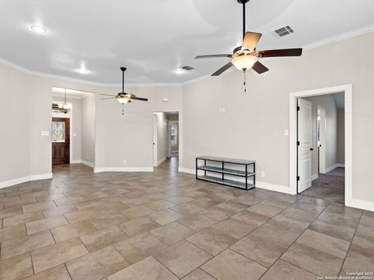 Chandelier, Empty room, Interior, Recessed Lighting