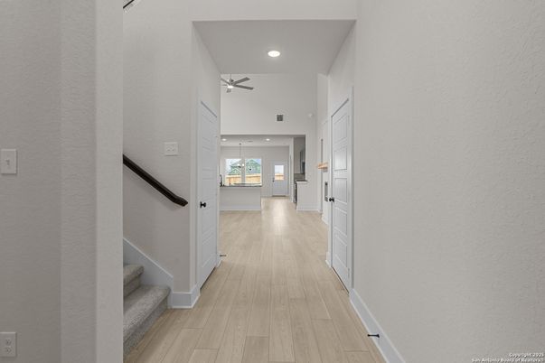 Interior, Recessed Lighting, Wood Texture Flooring
