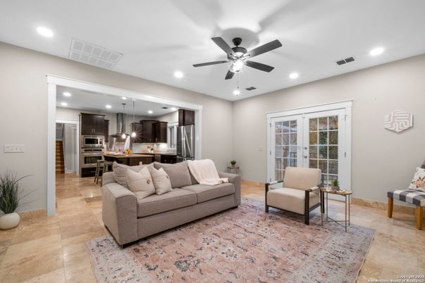 Interior, Kitchen, Living room, Recessed Lighting, Stainless Steel Appliances
