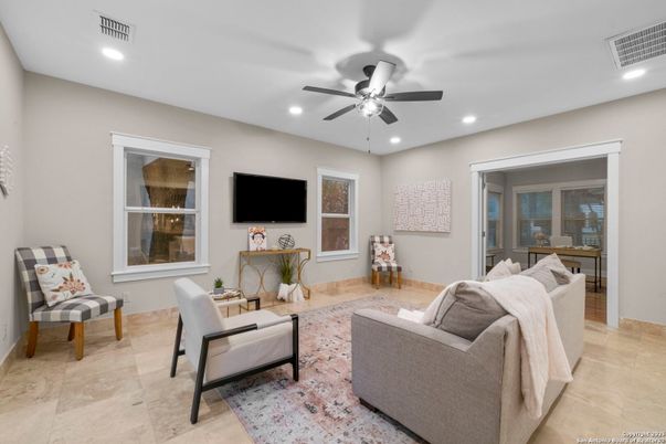 Interior, Living room, Recessed Lighting