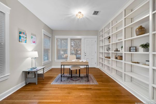 Home Office, Interior, Wood Texture Flooring