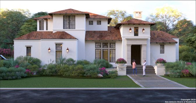 Exterior, Facade, Spanish Mediterranean