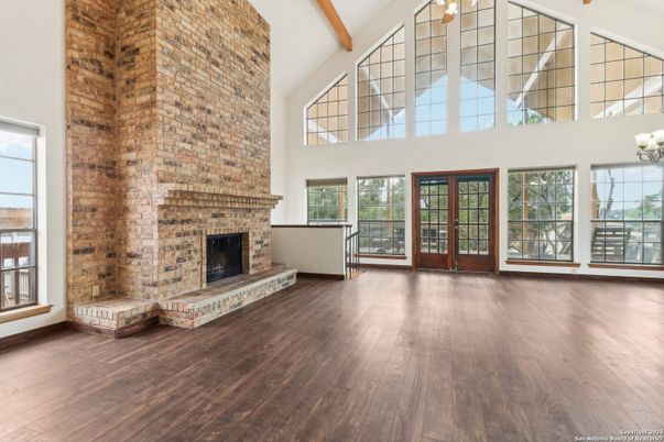 Fireplace, Interior, Wooden Beams, Wood Texture Flooring