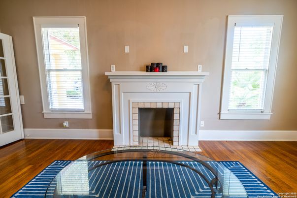 Fireplace, Interior, Wood Texture Flooring