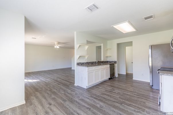 Interior, Kitchen, Wood Texture Flooring