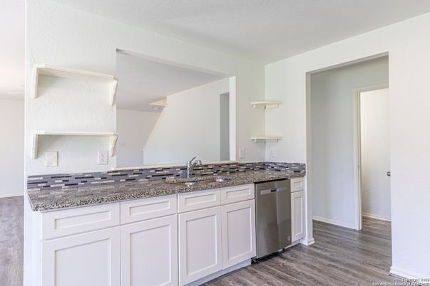 Interior, Kitchen, Wood Texture Flooring